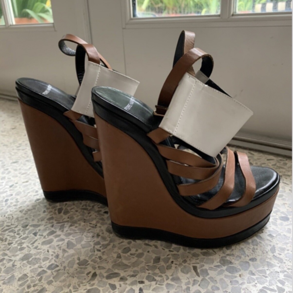 Pierre Hardy Color Block Platform Wedges Size 36/6 - image 4